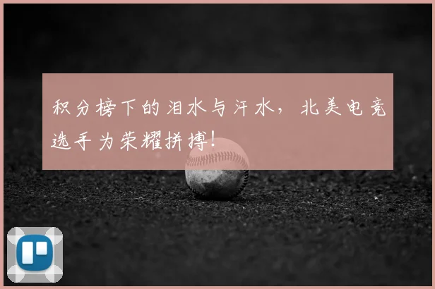 积分榜下的泪水与汗水，北美电竞选手为荣耀拼搏！